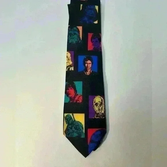 Ralph Marlin 1997 Star Wars Character Icons Men’s Novelty Movie Tie Vintage - Picture 3 of 5